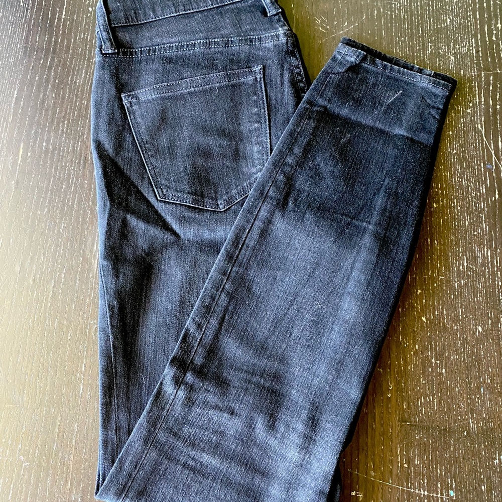 Madewell High Riser Skinny Jeans in Black Frost Size 27 - Picture 6 of 8